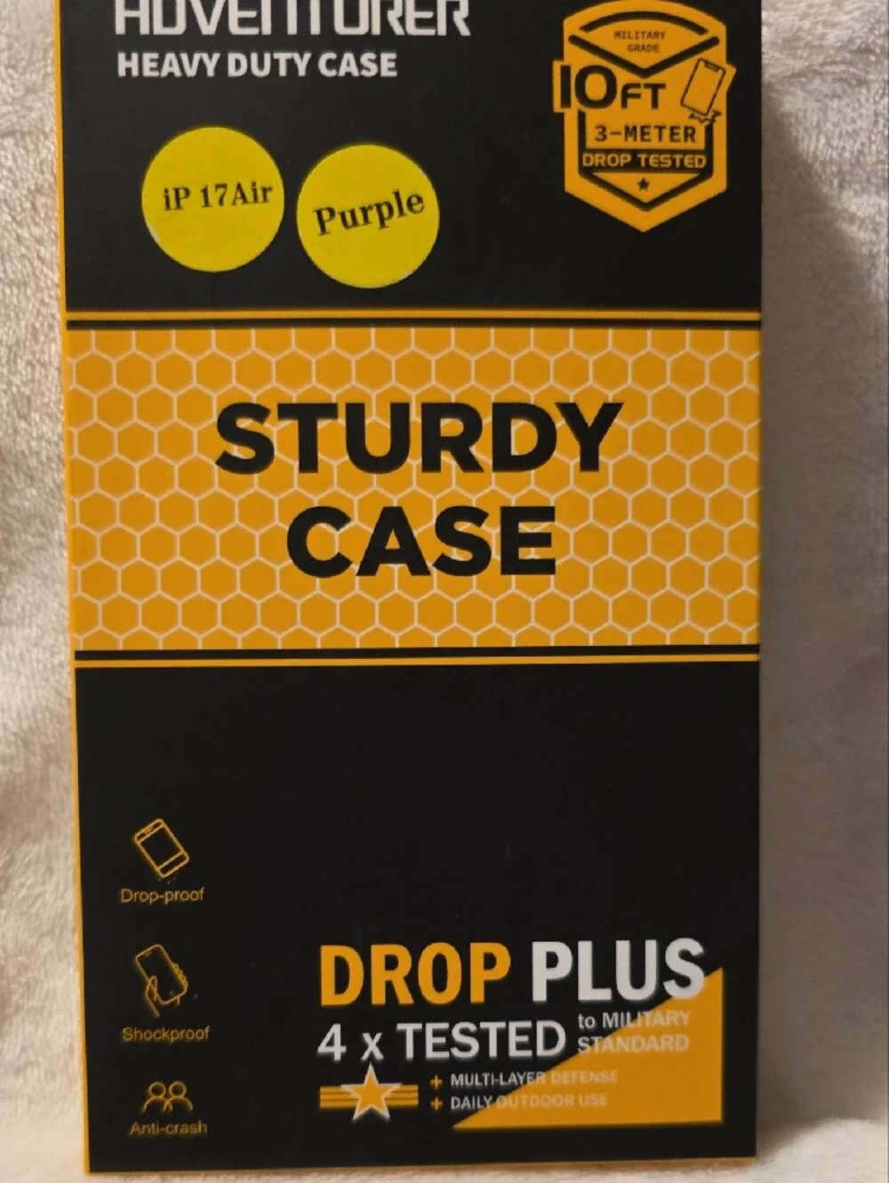 ADVENTURER Heavy Duty Sturdy Case for iPhone 17 Air Purple